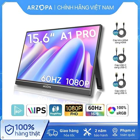 Màn hình di động Arzopa A1 Pro 15.6 inch - Grey