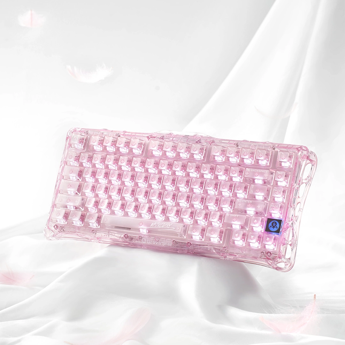 Bàn phím cơ GravaStar Mercury K1 Lite - Crystal Rose