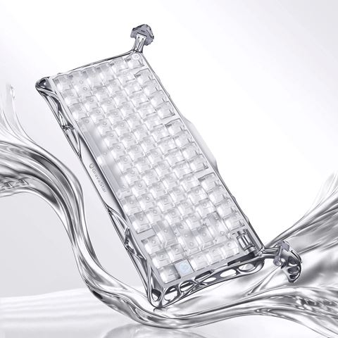 Bàn phím cơ GravaStar Mercury K1 Pro - Ghost Silver