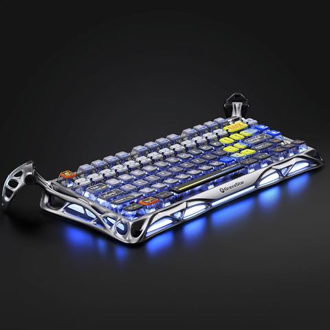 Bàn phím cơ GravaStar Mercury K1 Pro - Interstellar Silver