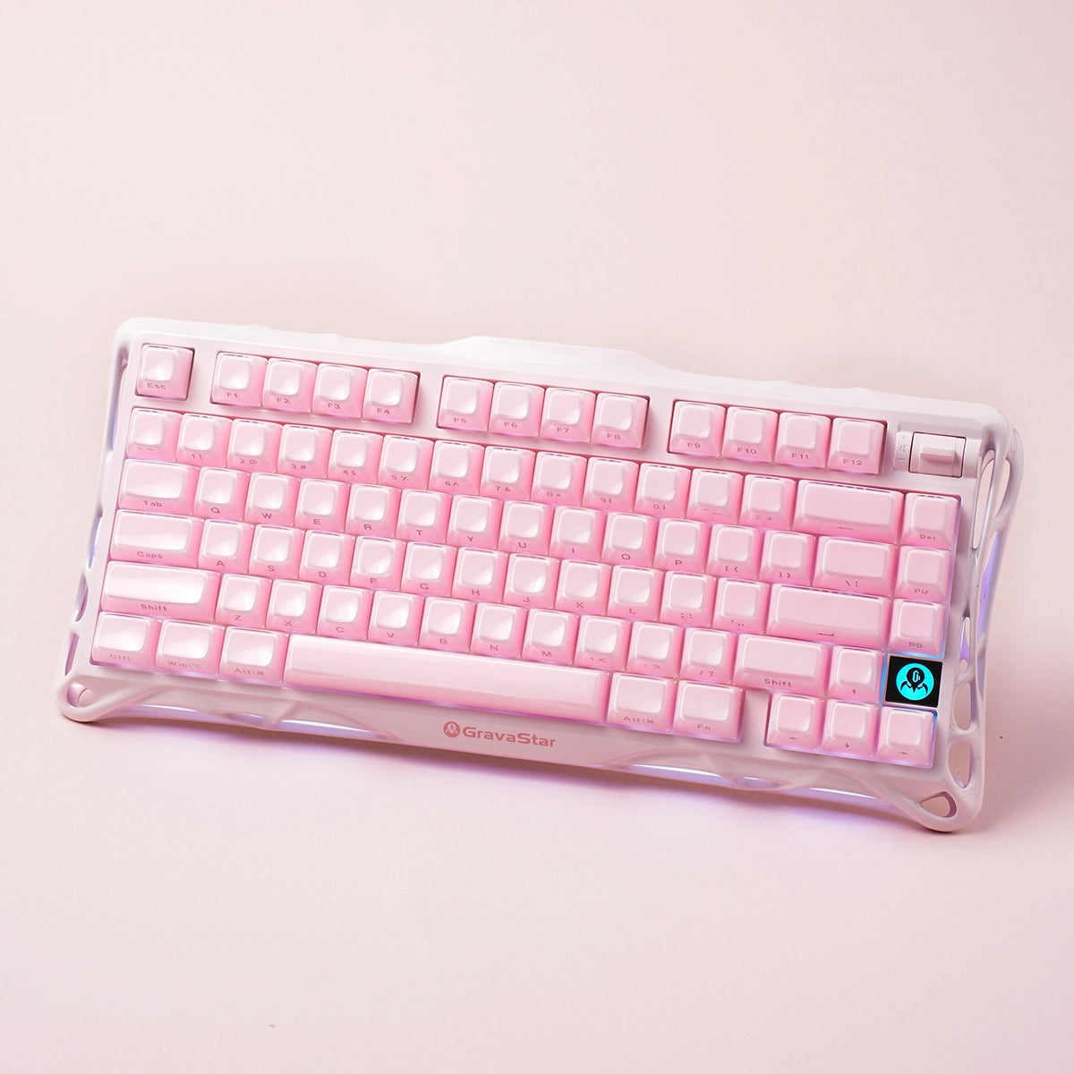 Bàn phím cơ GravaStar Mercury K1 Special Edition - Sakura Pink