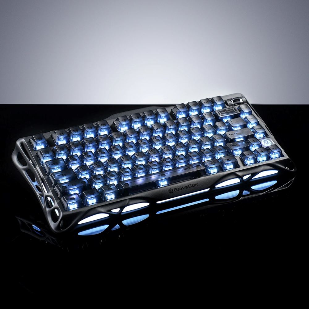 Bàn phím cơ GravaStar Mercury K1 - Stealth Black 1