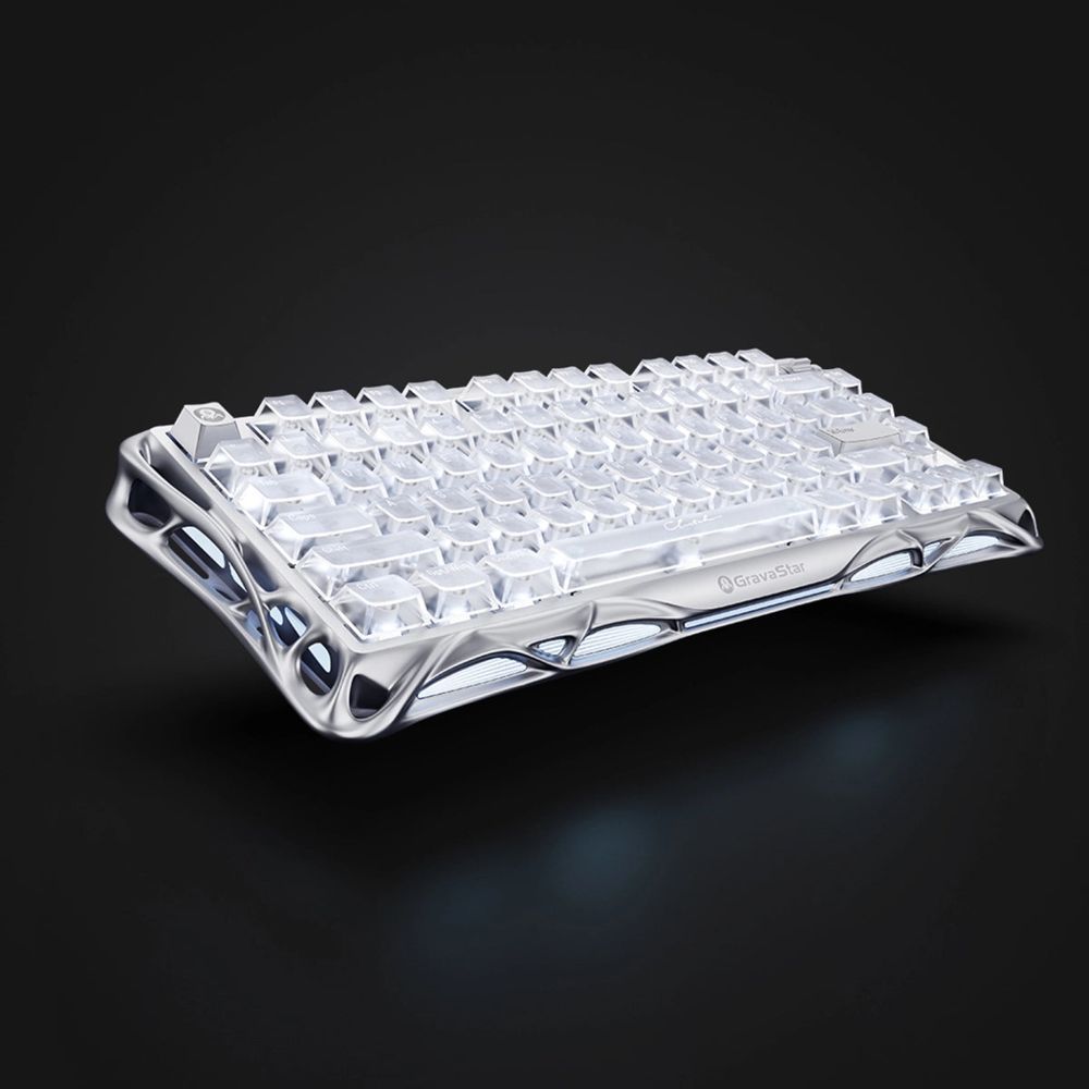 Bàn phím Hall Effect GravaStar Mercury V75 - Silver Frost 1