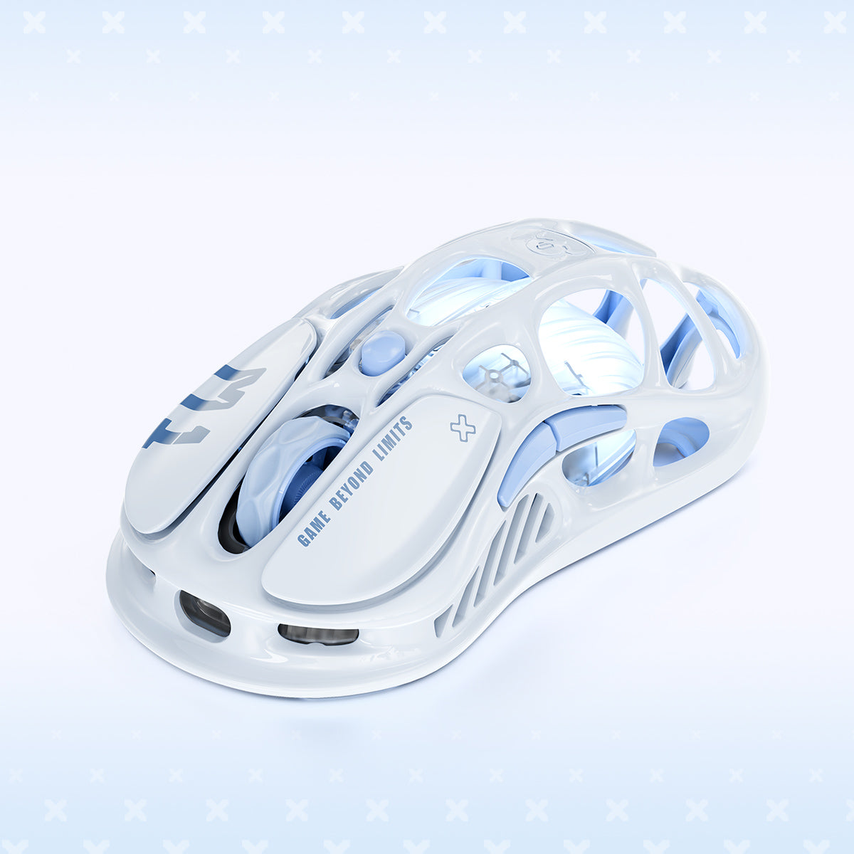 Chuột gaming không dây GravaStar Mercury M1 Pro Special Edition - Ice Blue