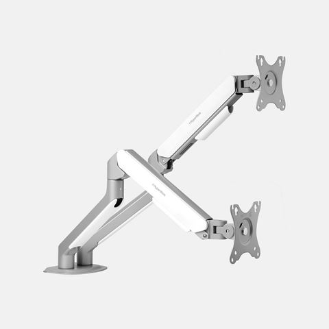 Giá đỡ 2 màn hình HyperWork T6 Pro Dual - Trắng