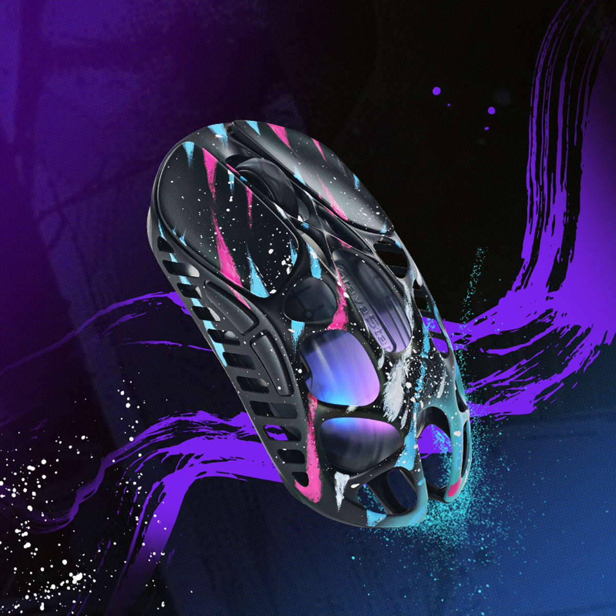 Chuột gaming GravaStar Mercury X Pro Special Edition – Neon Graffiti