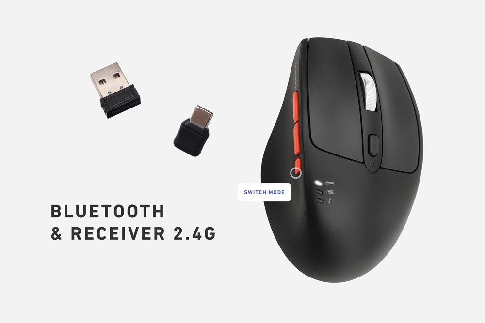 Silentium kết nối tối đa 3 thiết bị với 2 chế độ Bluetooth 5.1 và receiver 2.4 Ghz