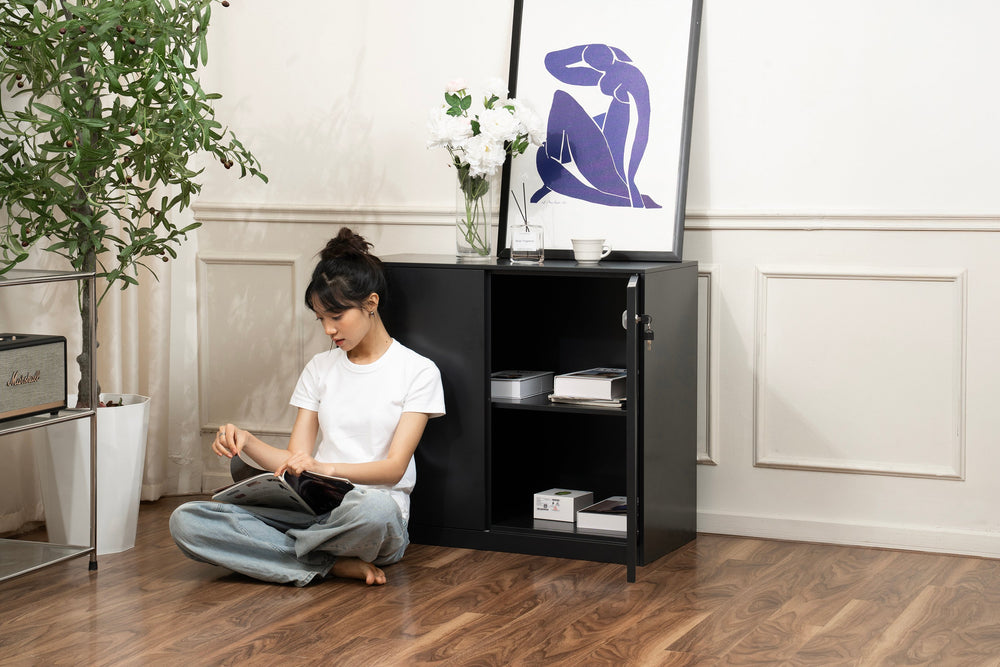 Tủ tài liệu thép HyperWork Ivy Max MC03 - Màu Be