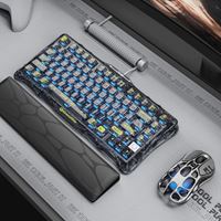 Bàn phím cơ GravaStar Mercury K1 Lite - Transparent Black