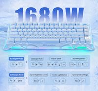Bàn phím cơ gaming GravaStar Mercury K1 - Ice Blue 2