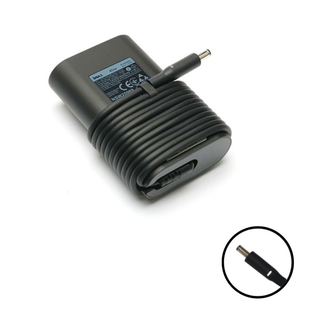 Phụ kiện kèm theo Box + dây nguồn Điện áp vào 100-240v ~1.6A 50-60 Hz Điện áp ra 19.5v-2.31a-45w Chân cắm 4.5*3.0mm Trọng lượng 200g