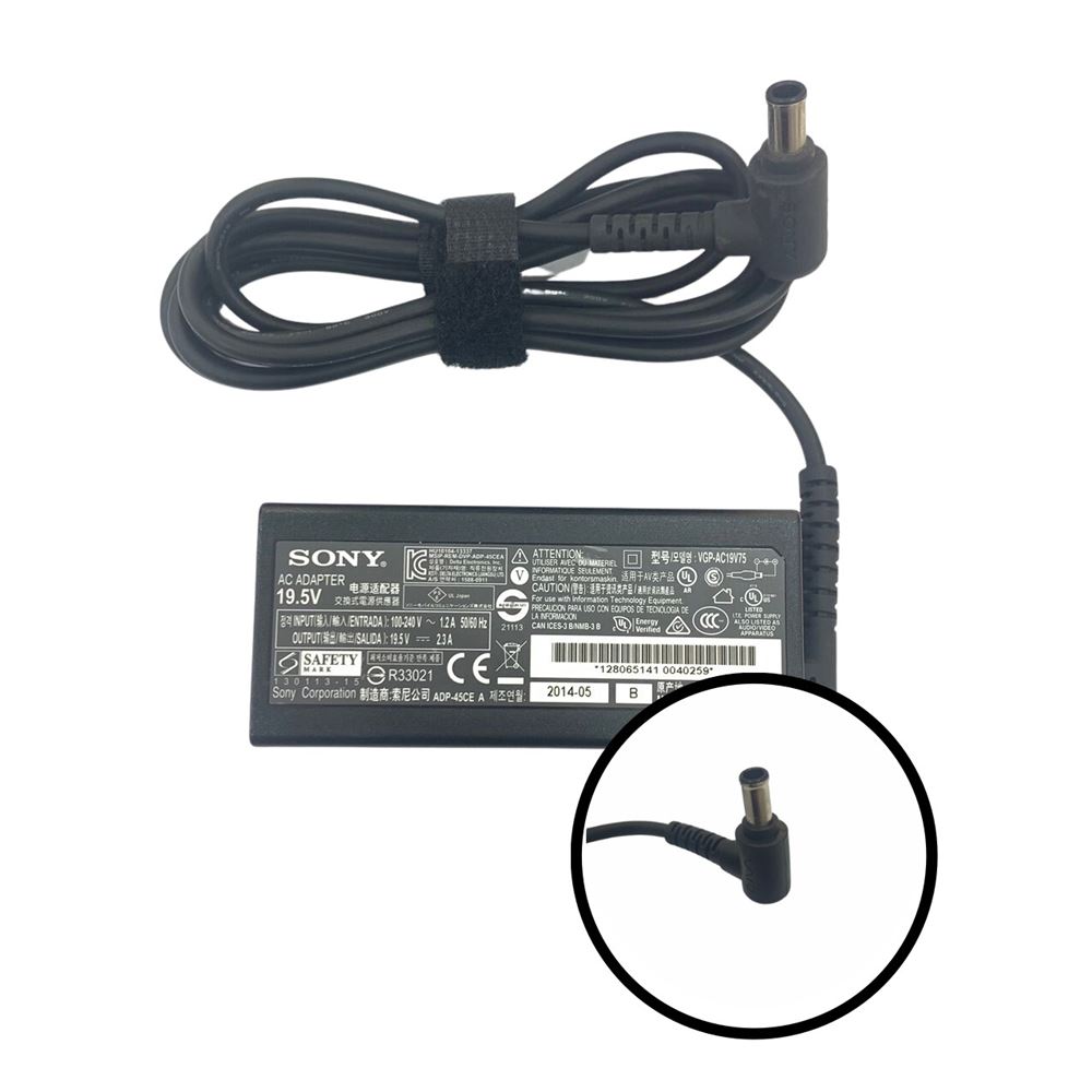 Sạc Laptop Sony 19.5V - 2.3a